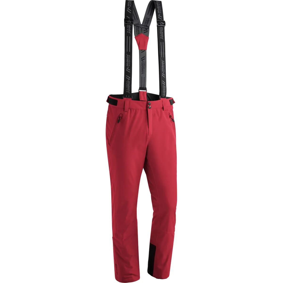 Anton slim Herren Trägerhose, rot 25