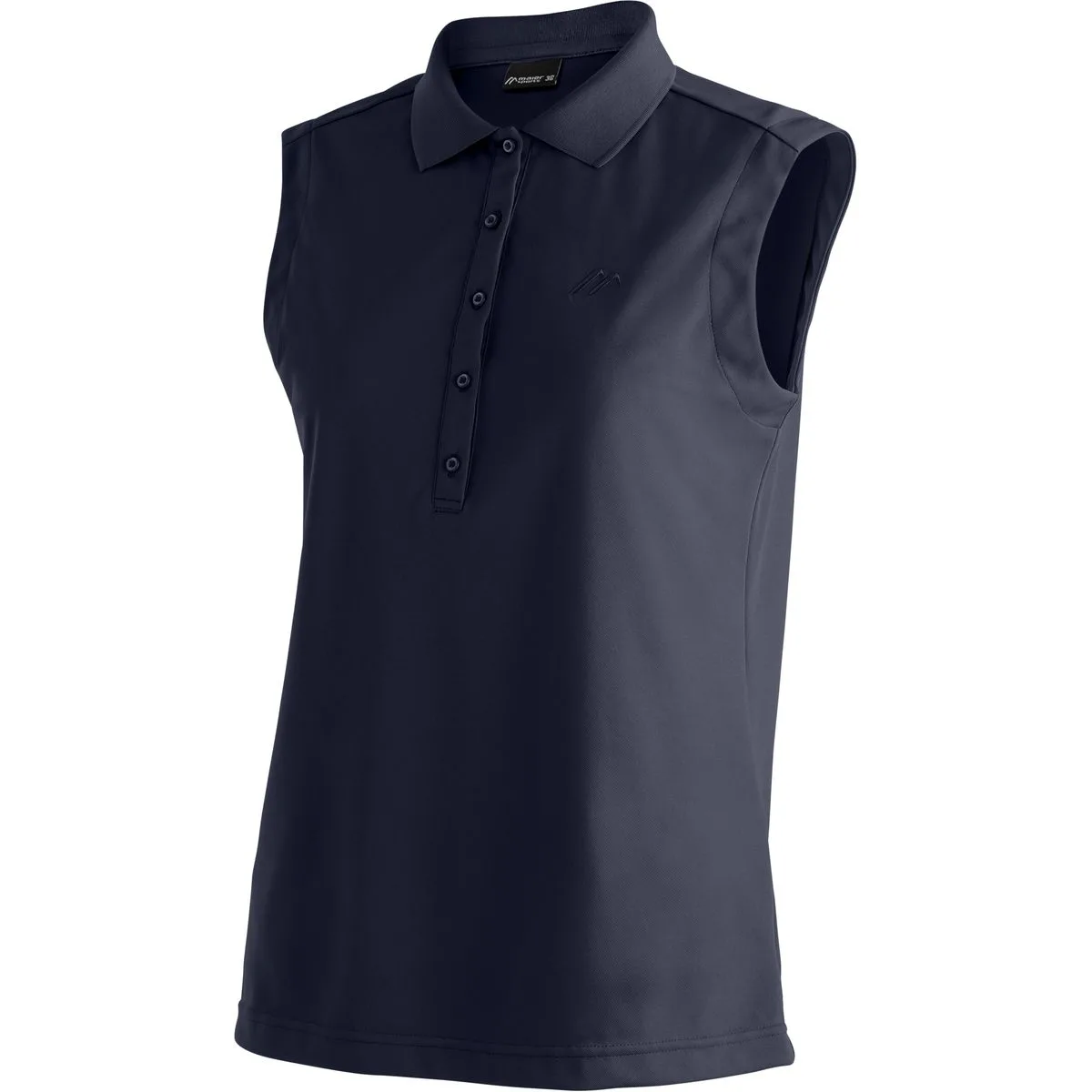Ulrike Sleeveless Damen Poloshirt, blau 40