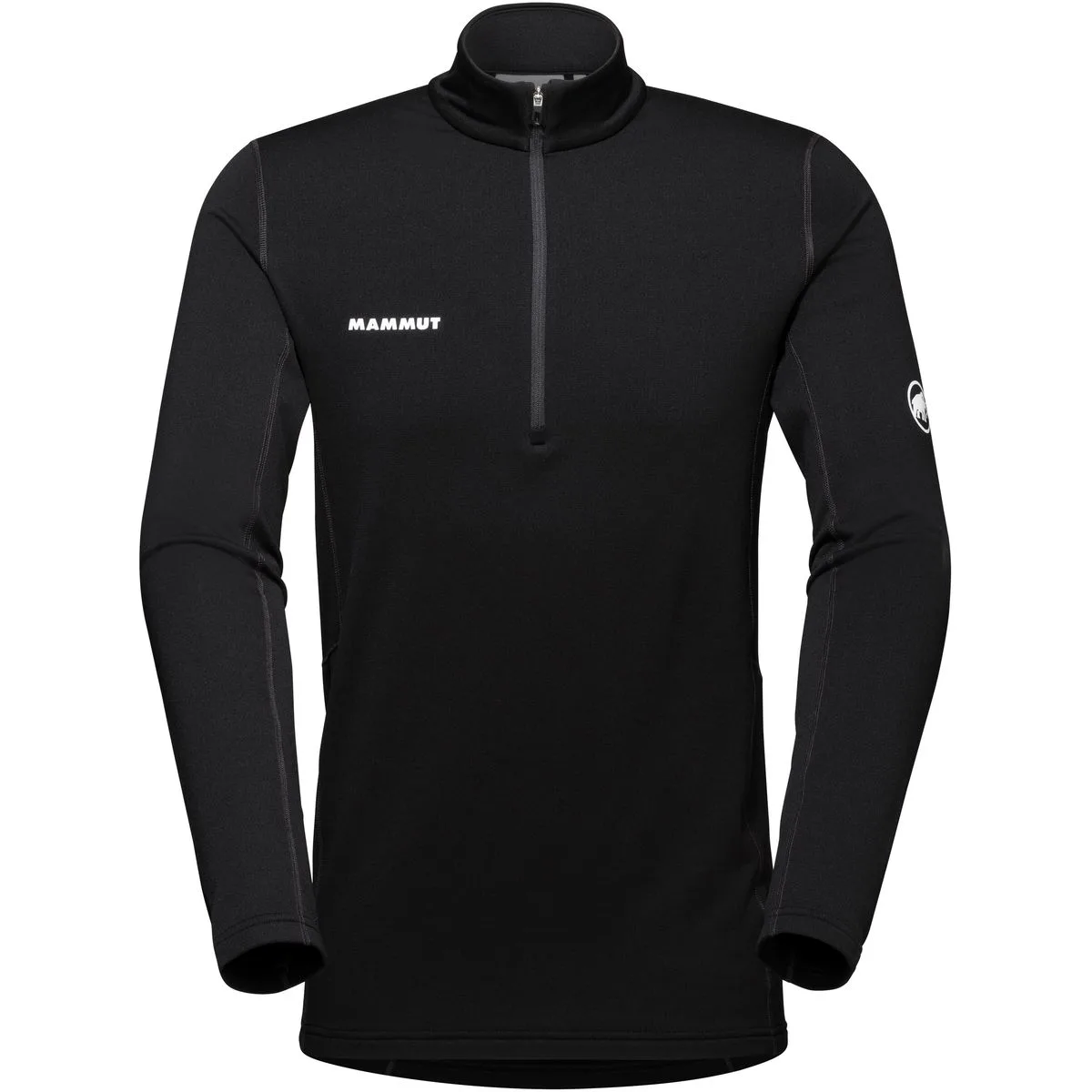 Aenergy ML Half Zip Herren Longsleeve, schwarz XXL