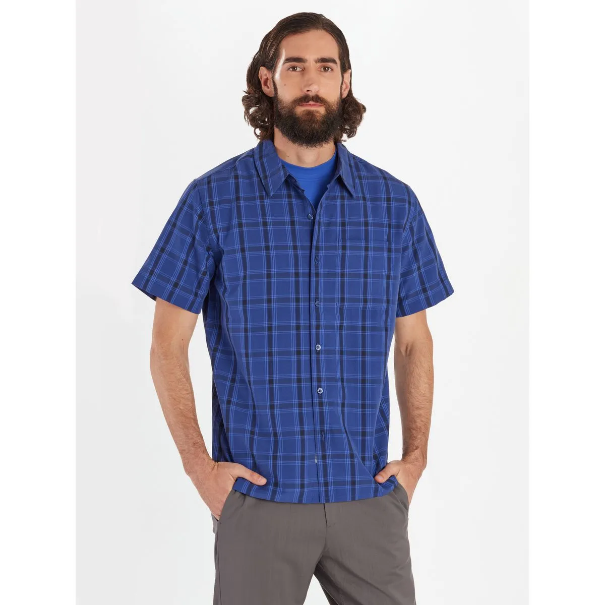Eldridge Classic Herren Hemd, blau S