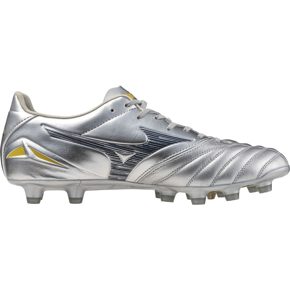 Mizuno Morelia Neo IV Pro Nockenschuhe, silber, Größe 43