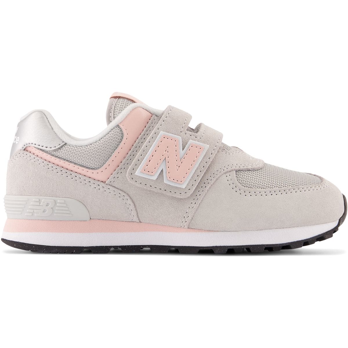 New 574 Hook and Loop Kinder Freizeitschuhe, grau, Größe 33 33