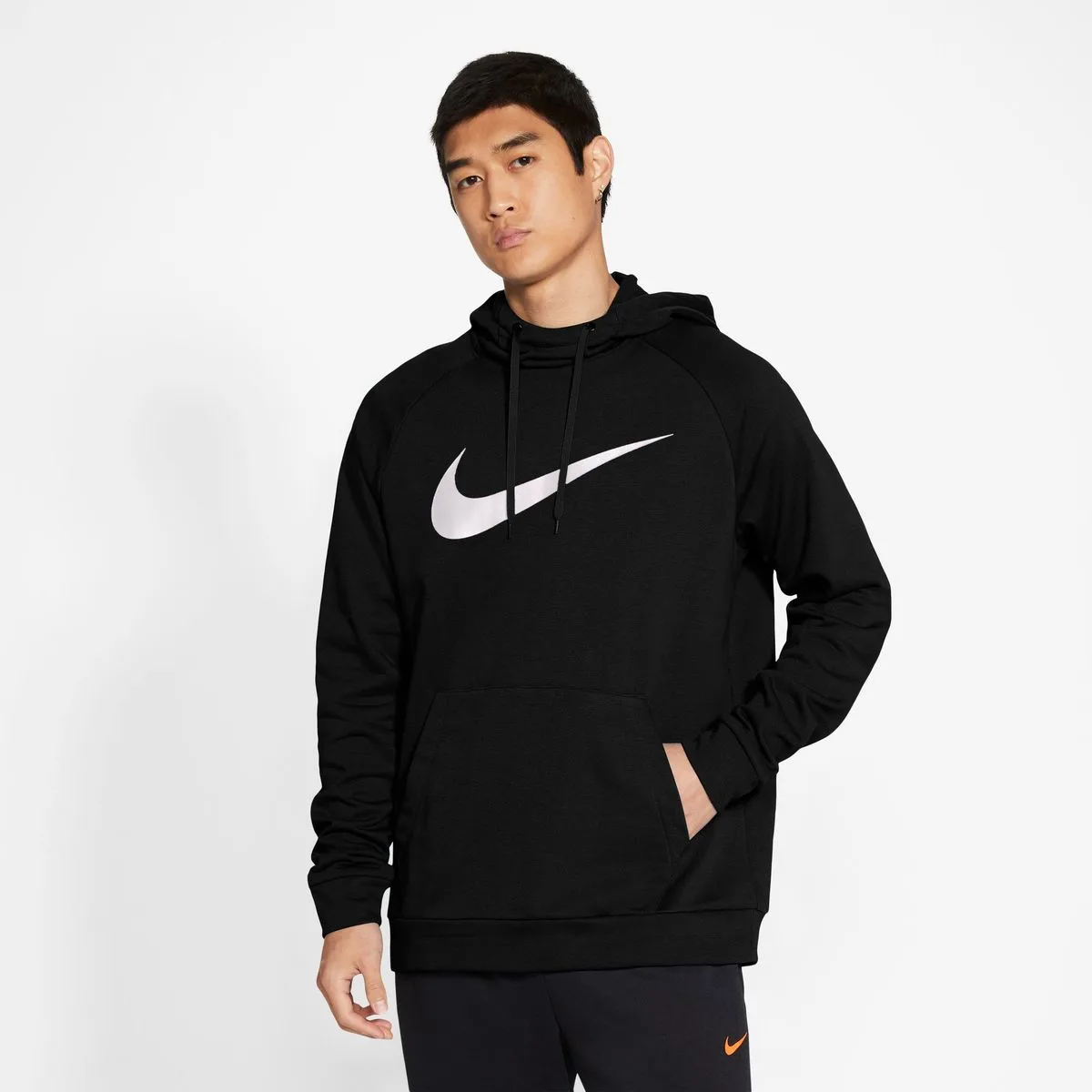 Nike Dry Graphic Dri-Fit Hooded Fit ness Herren Kapuzensweater, schwarz 194501859349