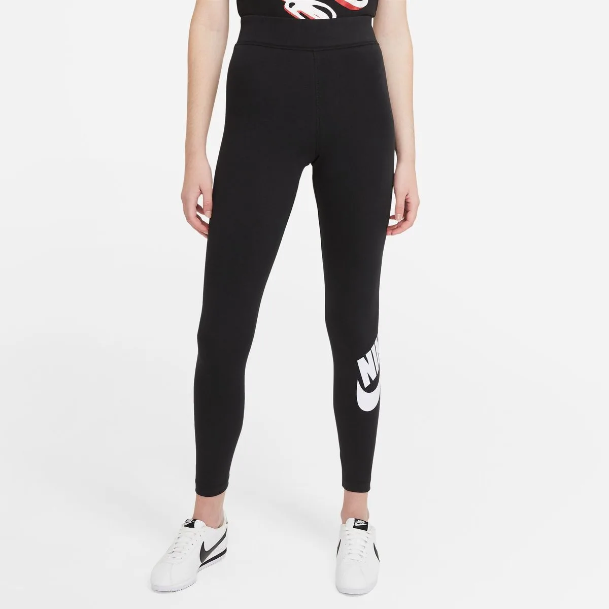 Sportswear Essential High-Waisted Logo Damen Tights, schwarz US: M