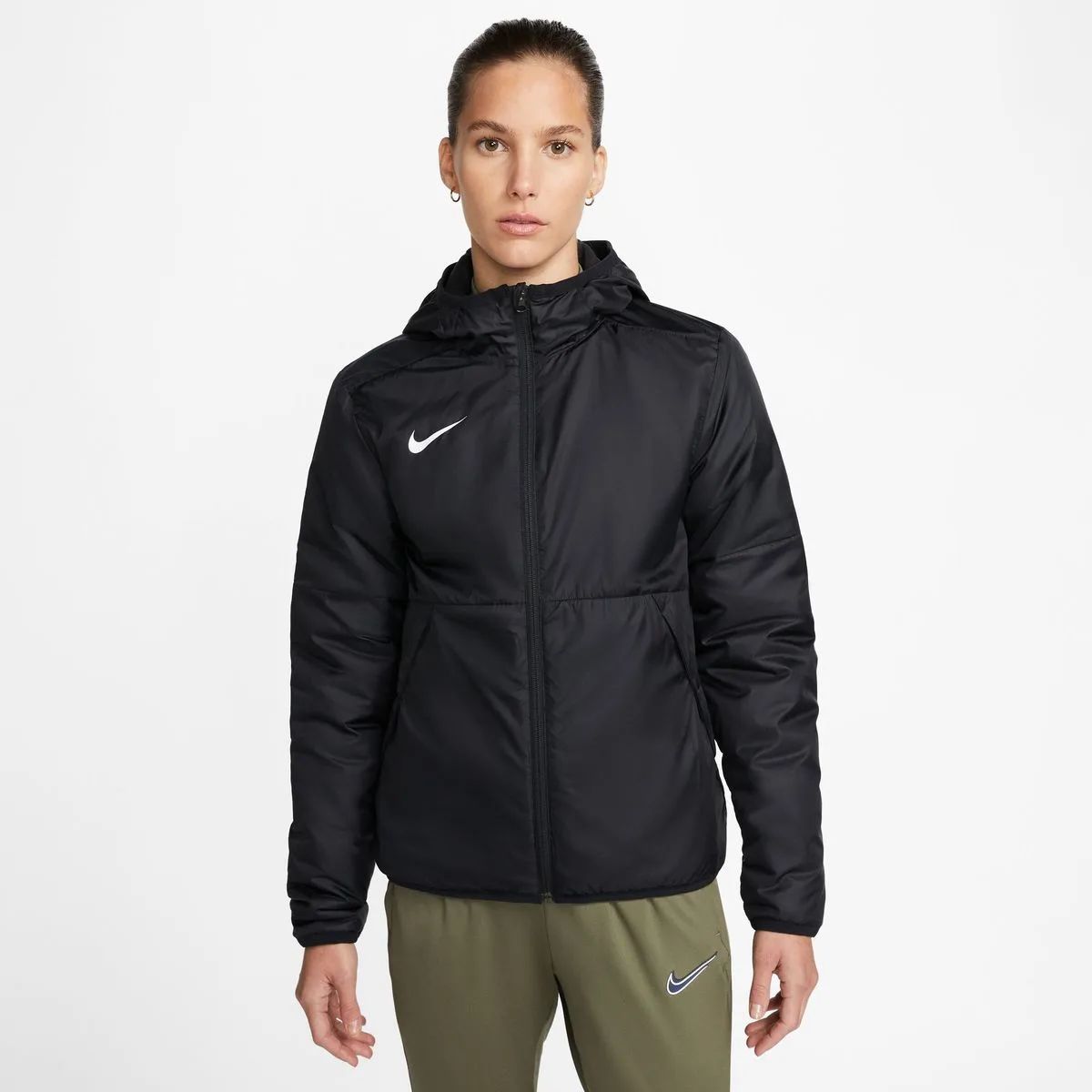 Repel Park Damen Fußballjacke, schwarz US: L