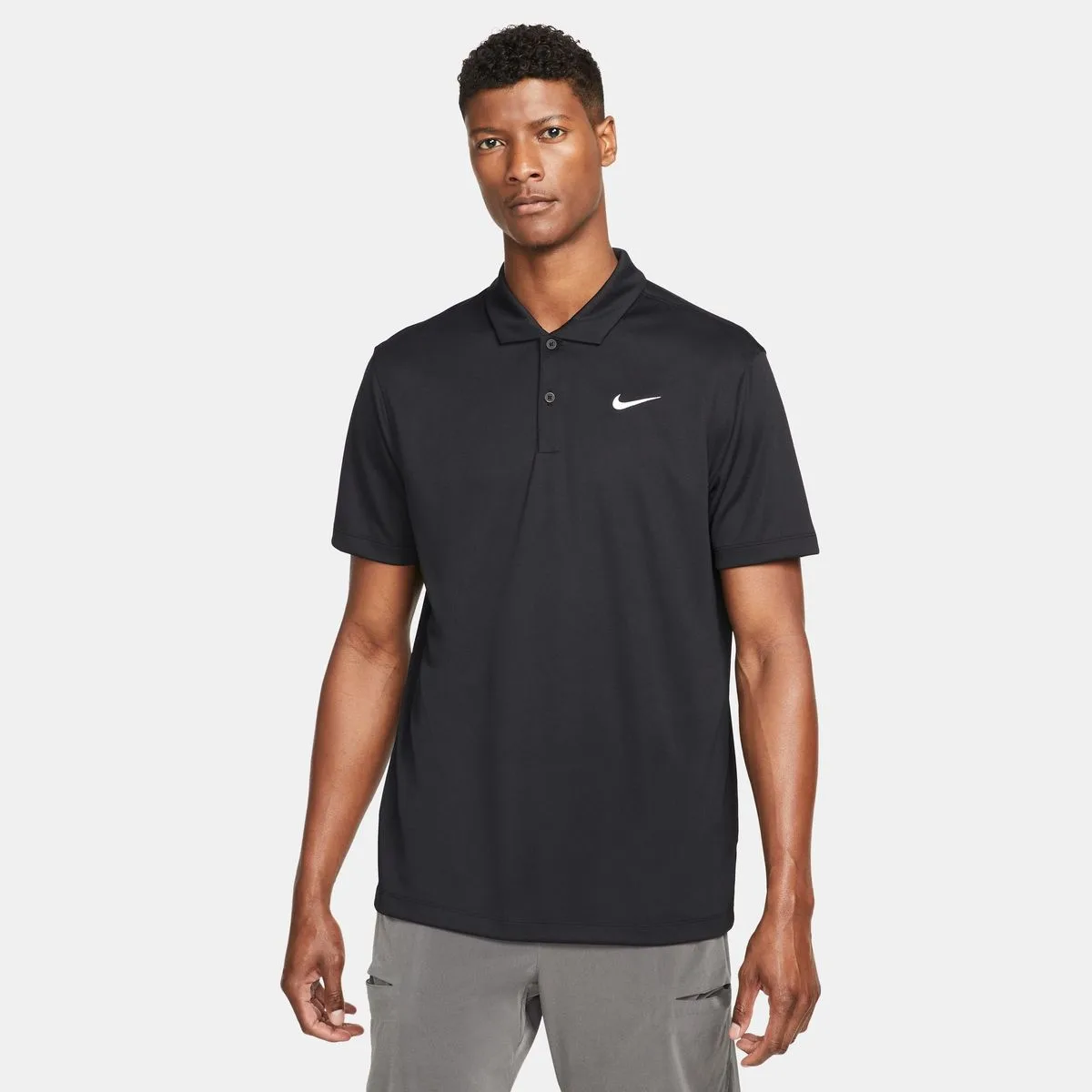 Court Dri-Fit Herren Poloshirt, schwarz US: 2XL