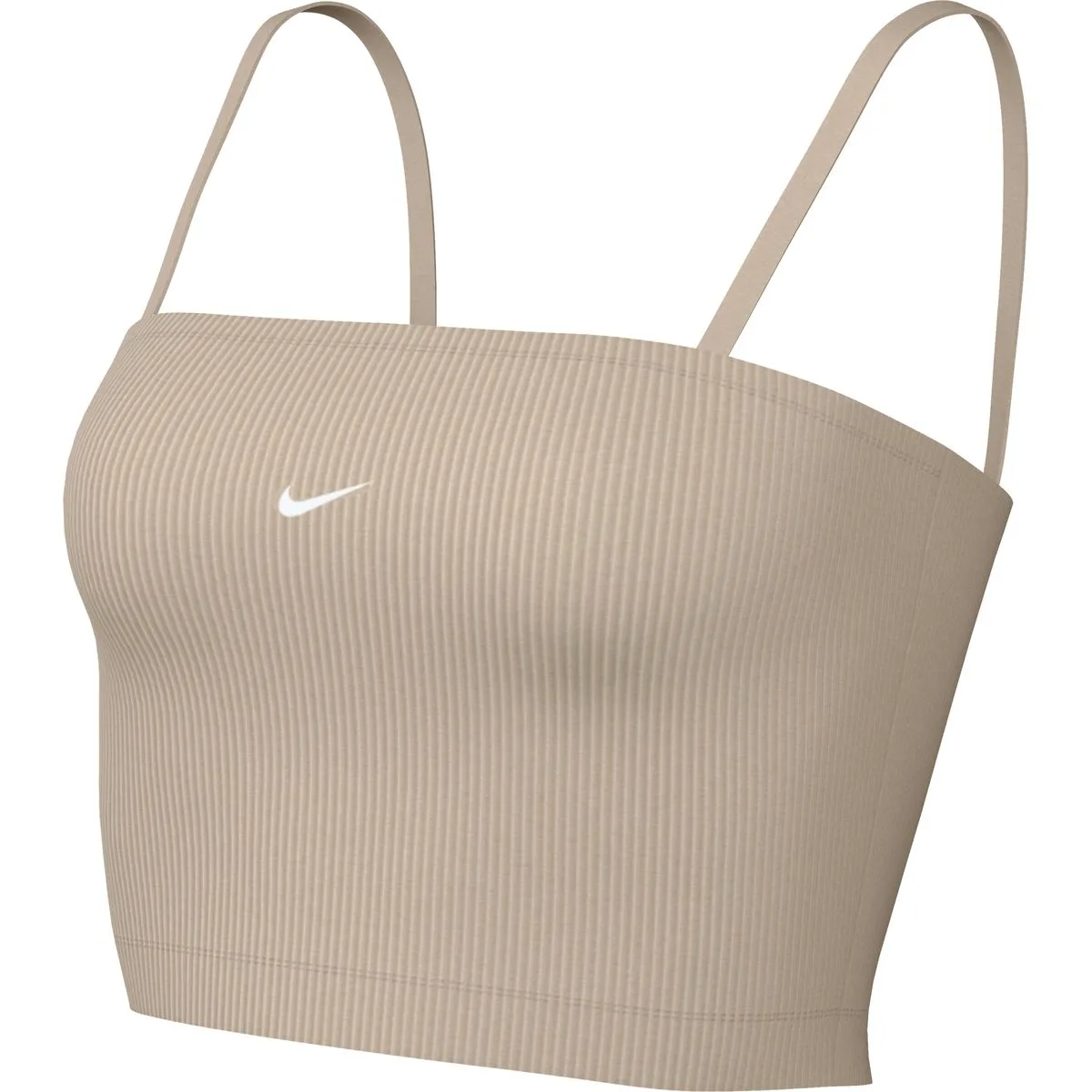 Sportswear Essential Ribbed Cropped Damen Tanktop, braun US: S