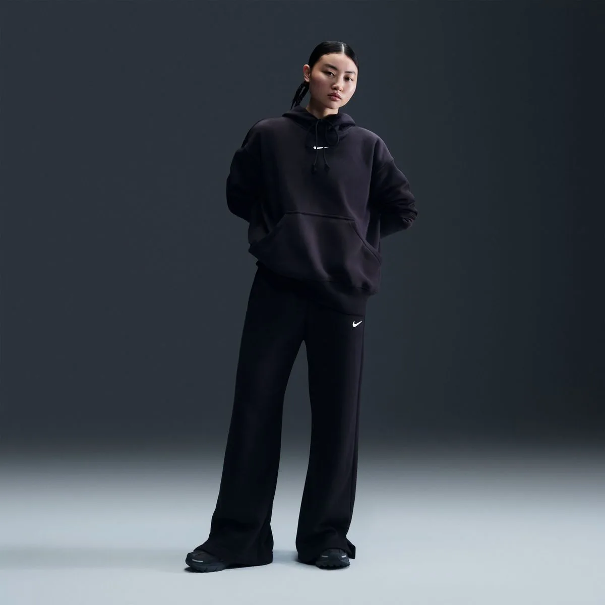 Sportswear Phoenix Oversized Damen Kapuzensweater, schwarz US: XS
