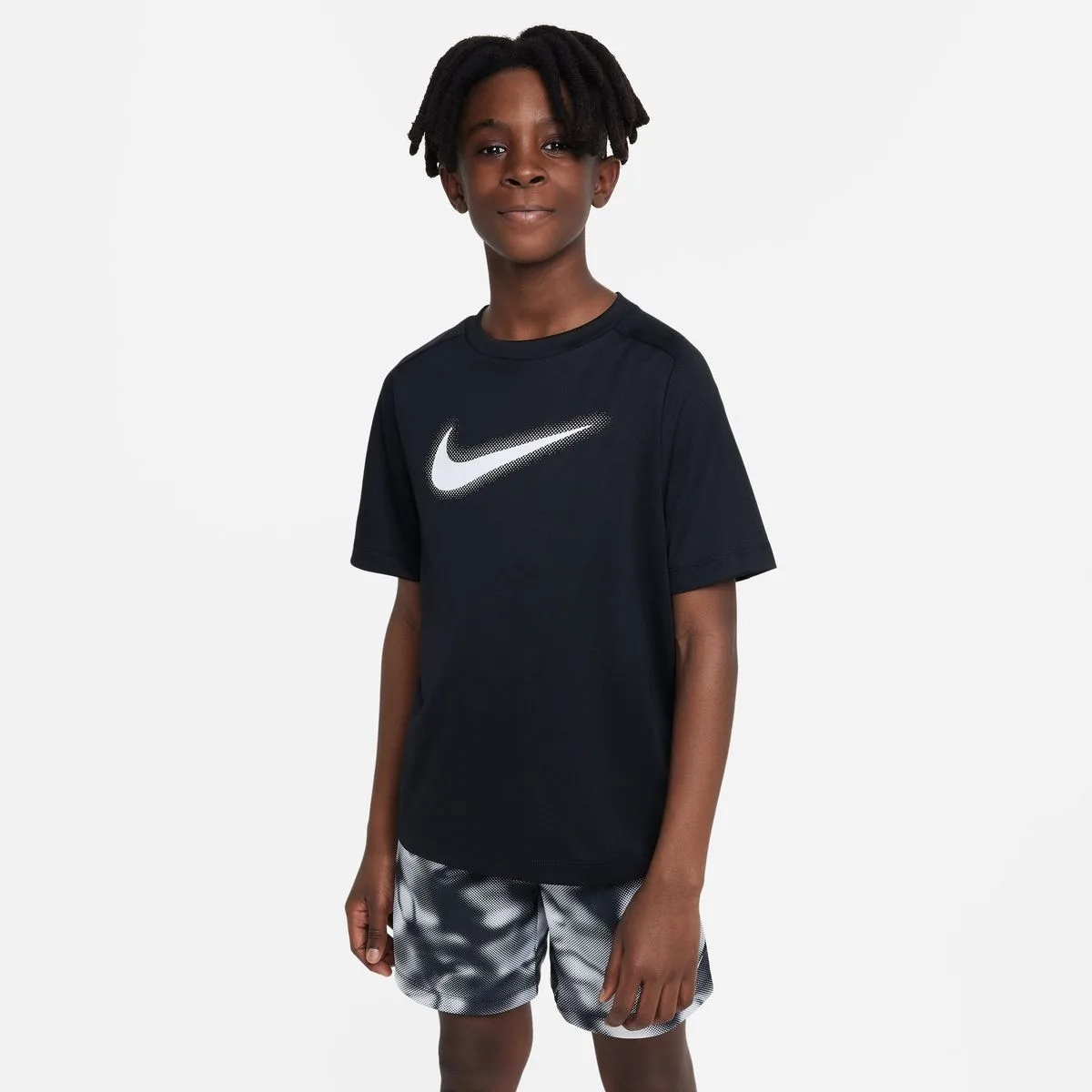 Multi Dri-Fit Graphic Training Jungen T-Shirt, schwarz US: XS