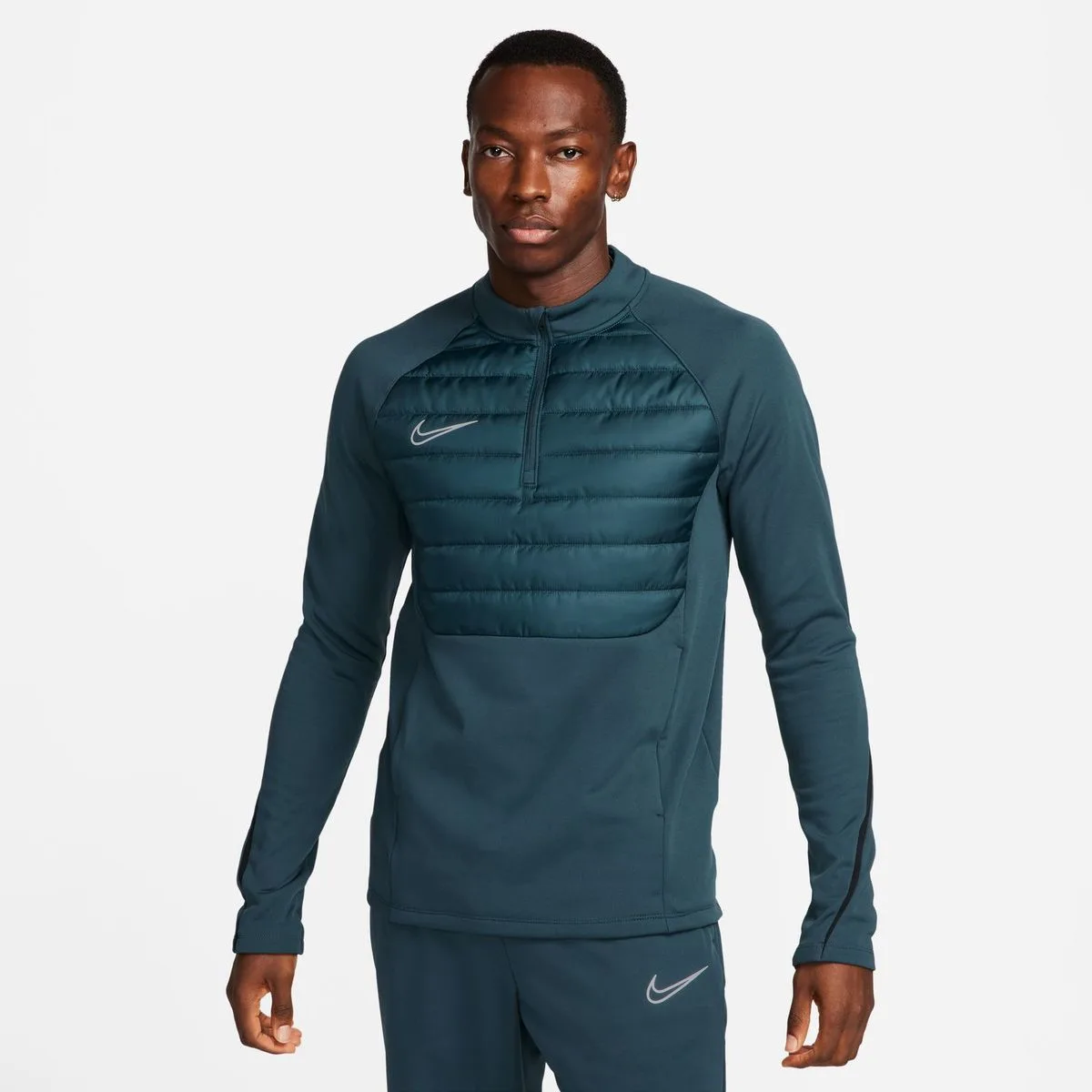 Academy Winter Warrior Therma-Fit 1/2-Zip Global Football Herren Sweatshirt, grün US: M