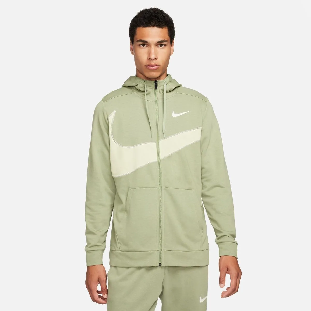 Dri-Fit Full-Zip Fitness Herren Midlayer, grün US: L