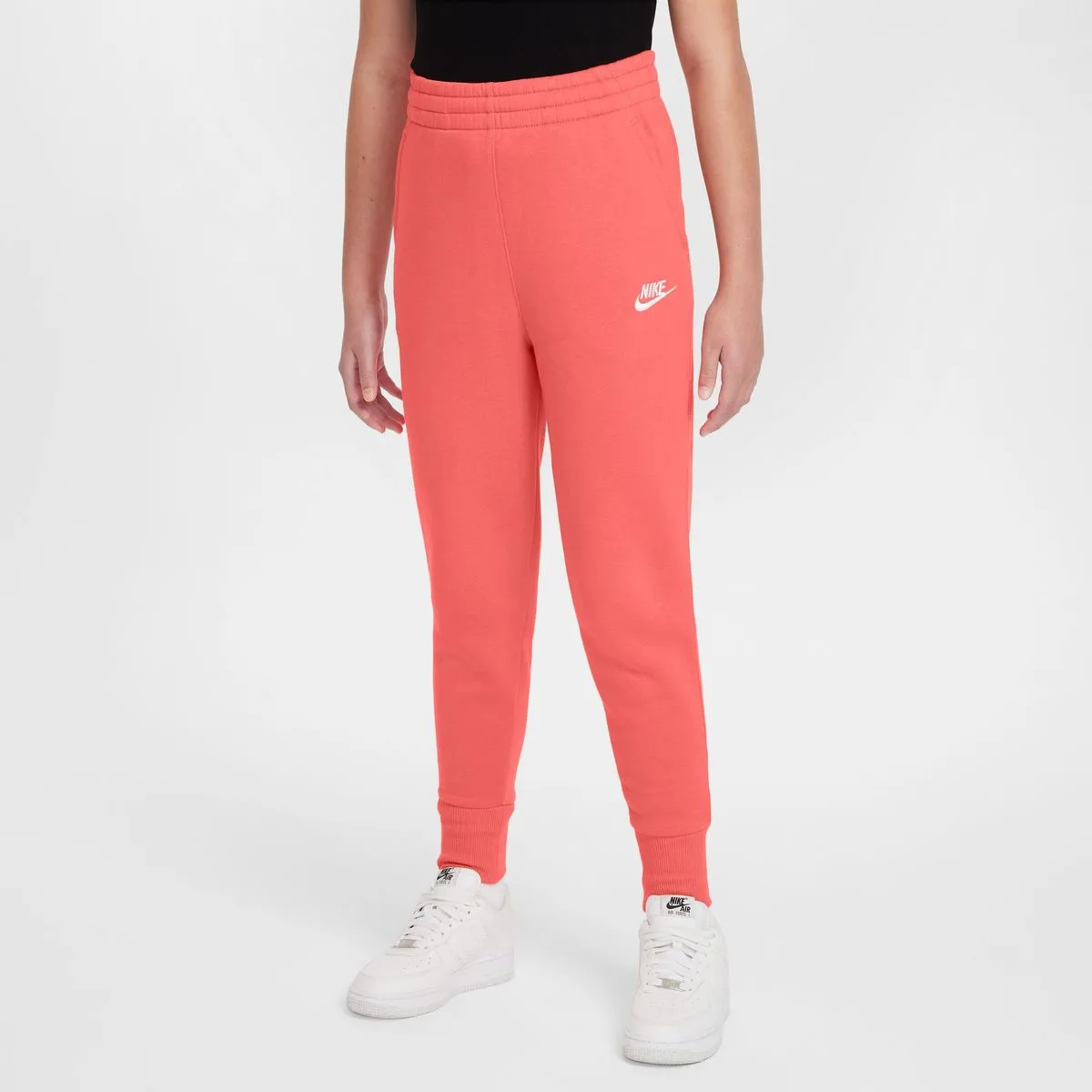 Sportswear High-Waisted Fit ted Kinder Trainingshose, orange US: L