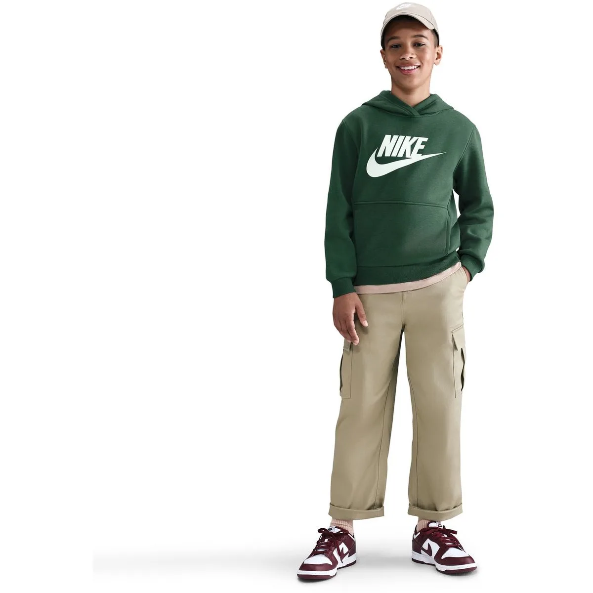 Sportswear Club Kinder Kapuzensweater, grün US: S