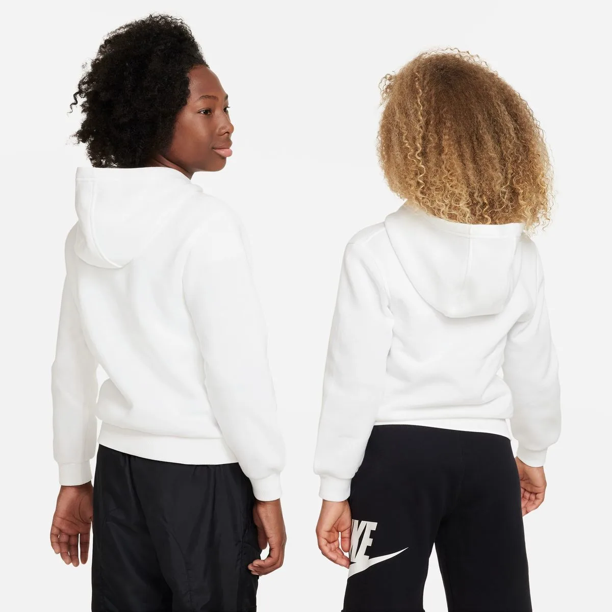 Sportswear Club Kinder Kapuzensweater, weiß US: XS