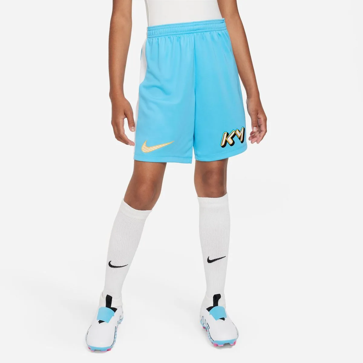 Kylian Mbappé Dri-Fit Kinder Shorts, türkis US: L