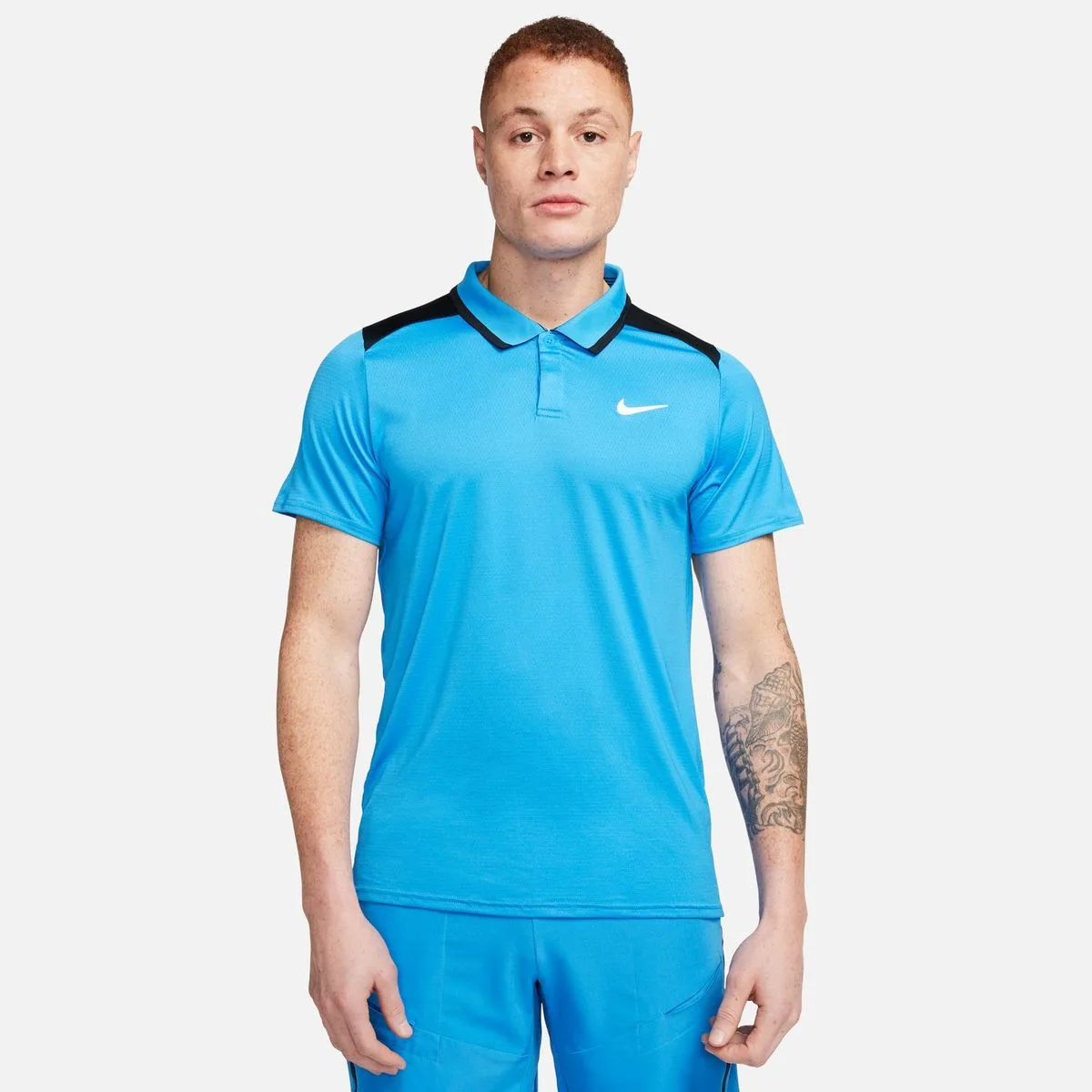 Nike Court Advantage Dri-Fit Herren Poloshirt, blau 196975447565