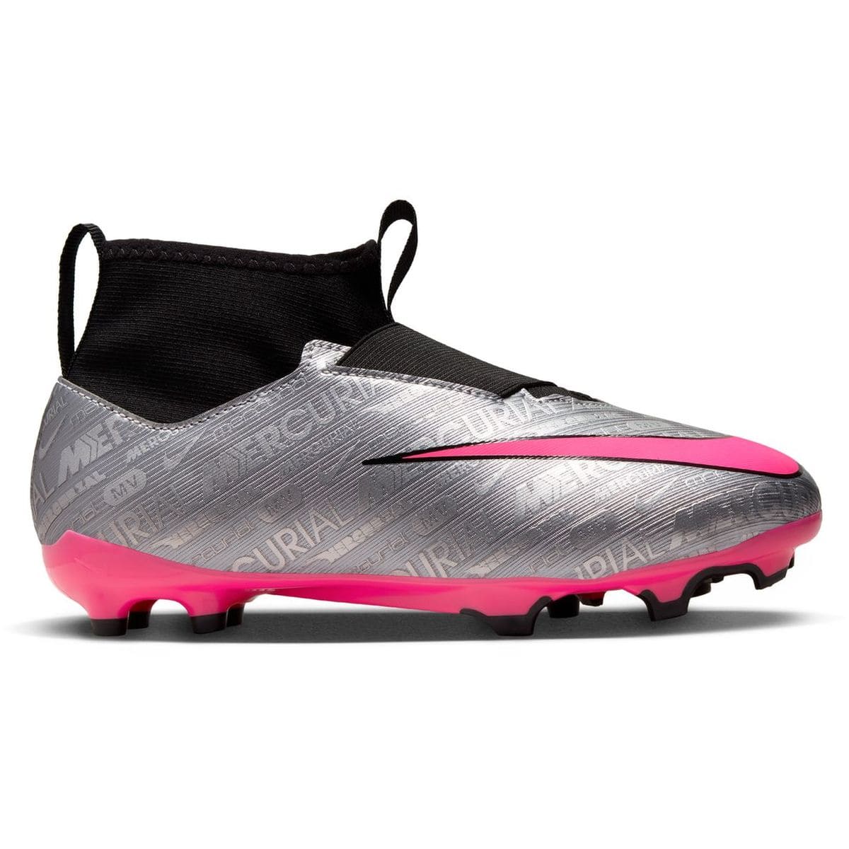 Zoom Mercurial Superfly 9 Academy XXV MG Kinder Nockenschuhe, silber, Größe 38 ½ 38 ½