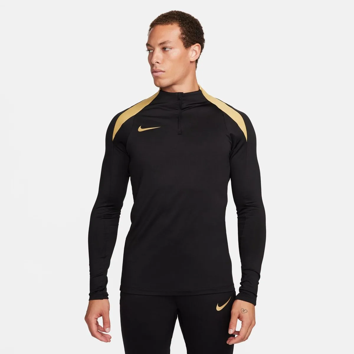 Strike Dri-Fit 1/2-Zip Drill Herren Longsleeve, schwarz US: XL