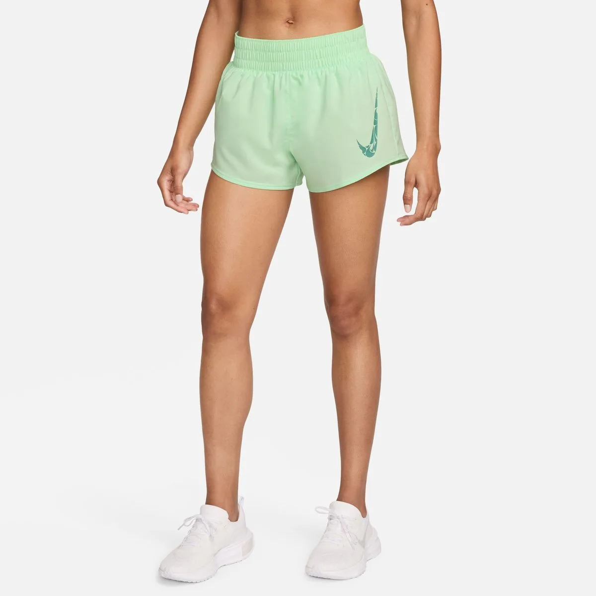 One Dri-Fit Mid-Rise 3"-Lined Damen Shorts, grün US: L
