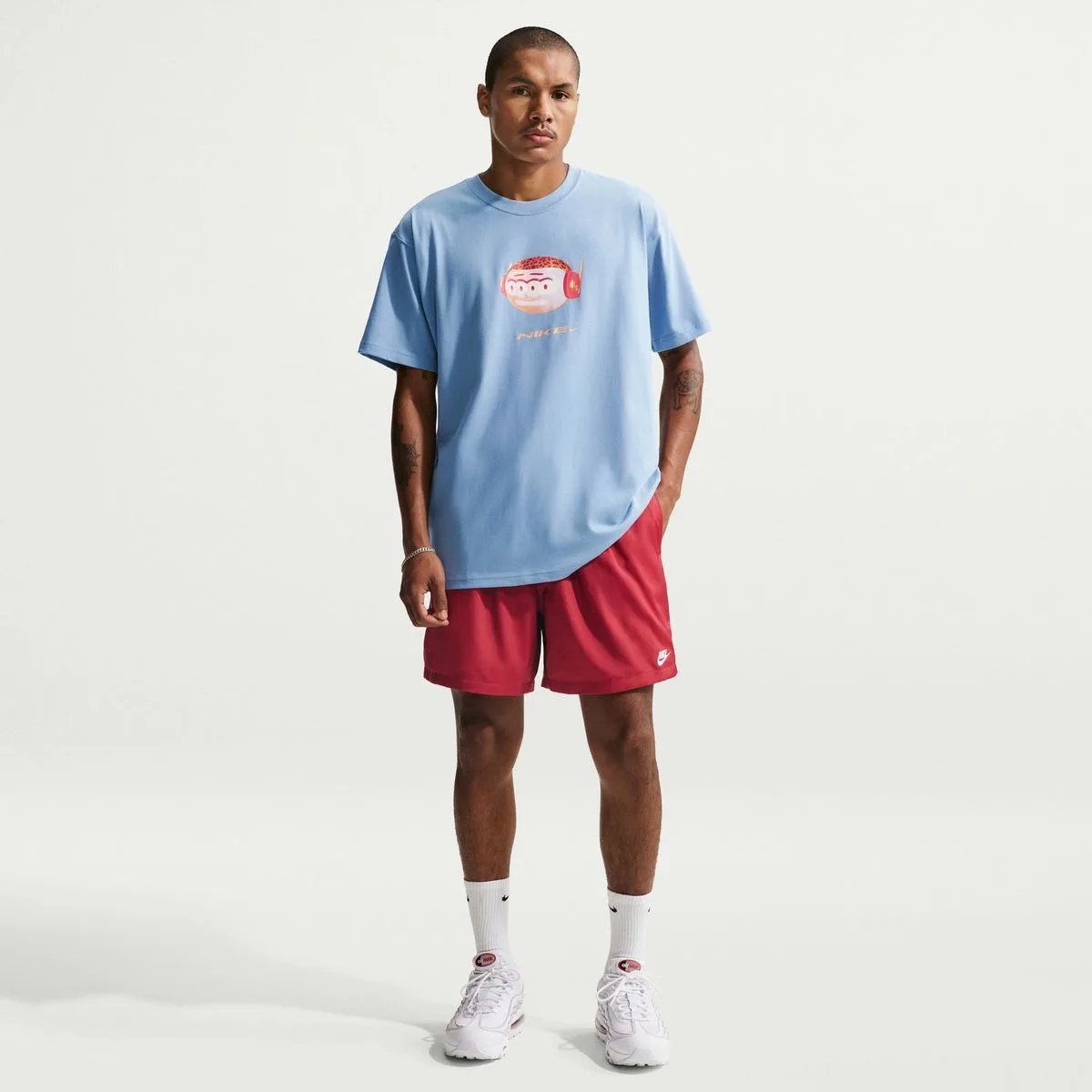 Woven Flow Herren Shorts, rot US: XL