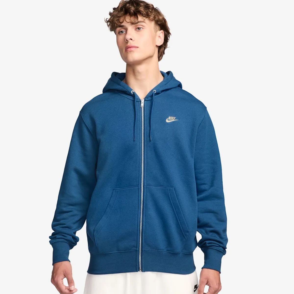Full-Zip Herren T-Shirt, blau US: XL