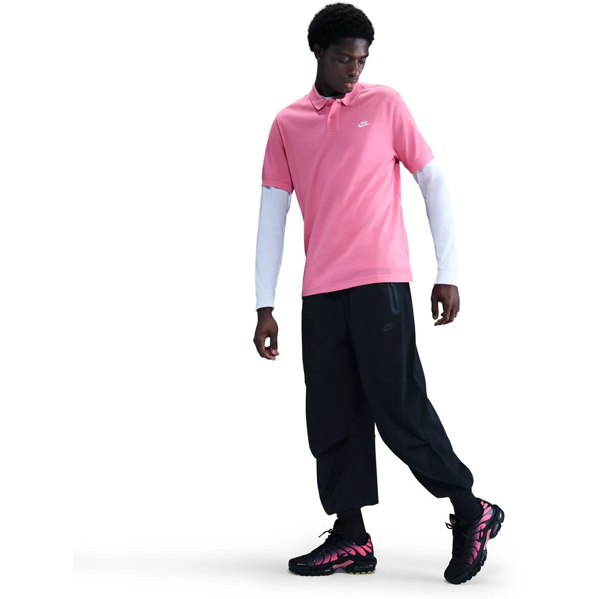 Club Herren Poloshirt, pink US: XL