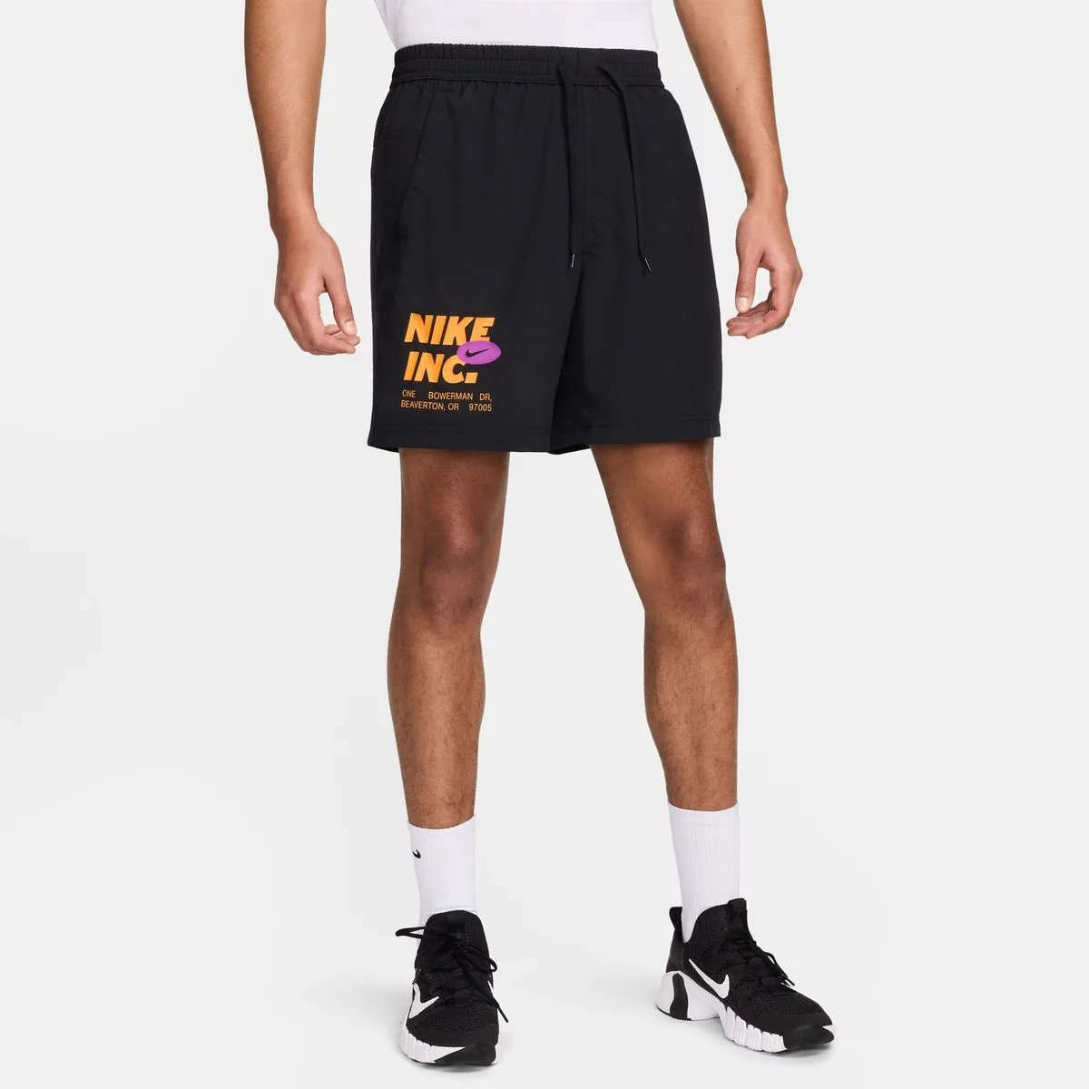 Form Dri-Fit 7" Unlined Fitness Herren Shorts, schwarz US: S