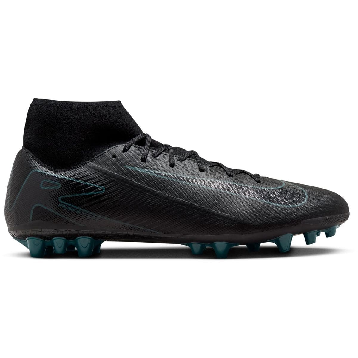 Mercurial Superfly 10 Academy emyemy Artificial-Grass High- Herren Hallenschuhe, schwarz, Größe 43 43