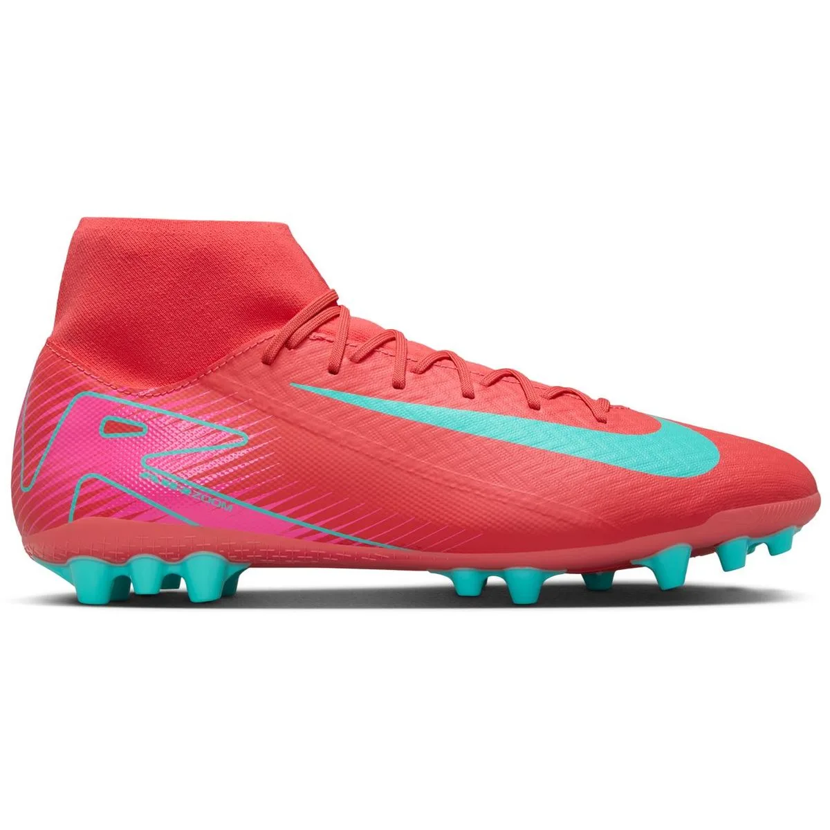 Mercurial Superfly 10 Academy emyemy Artificial-Grass High- Herren Hallenschuhe, rot, Größe 40 ½ 40 ½