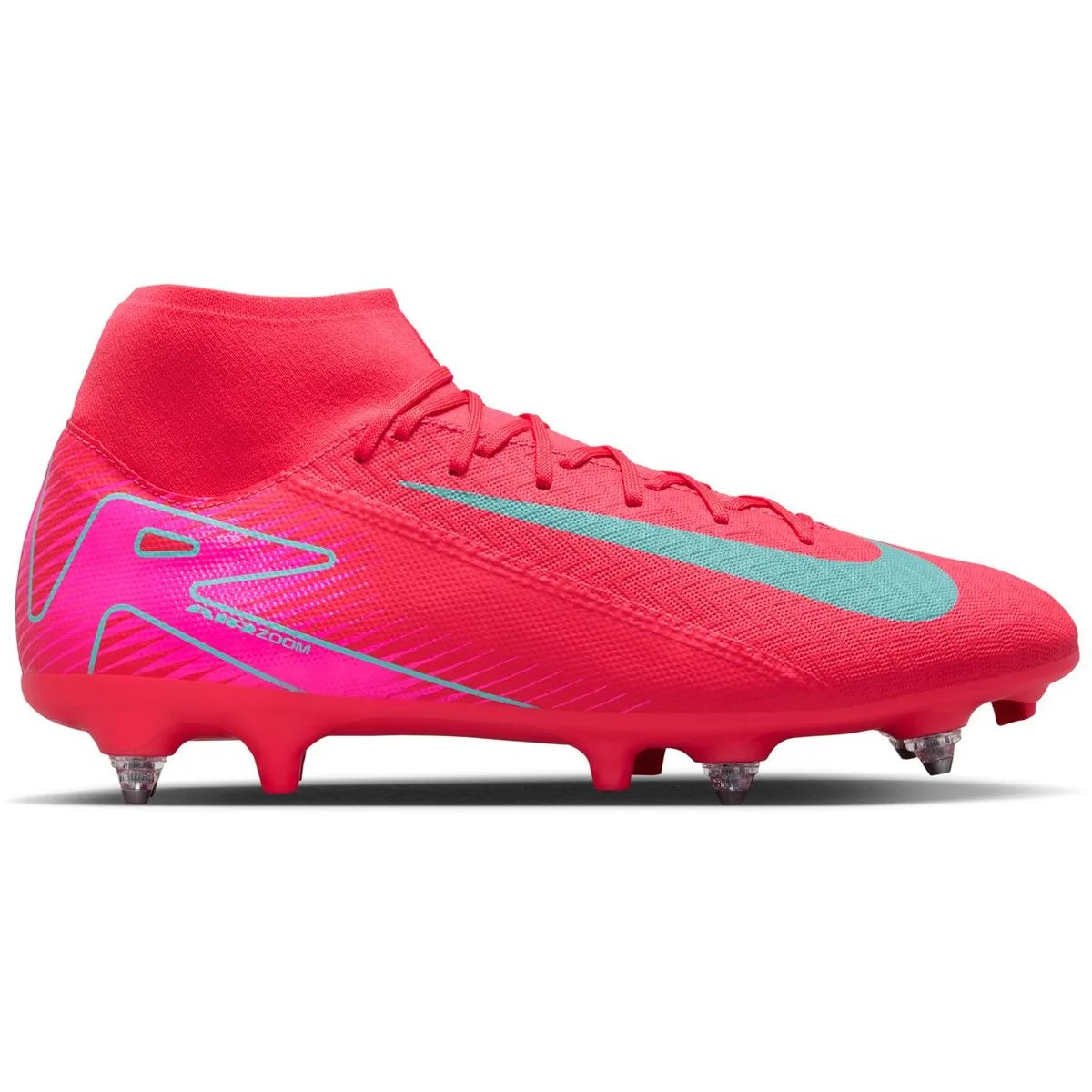 Mercurial Superfly 10 Academy emyemy SG High- Herren Nockenschuhe, rot, Größe 42 ½ 42 ½