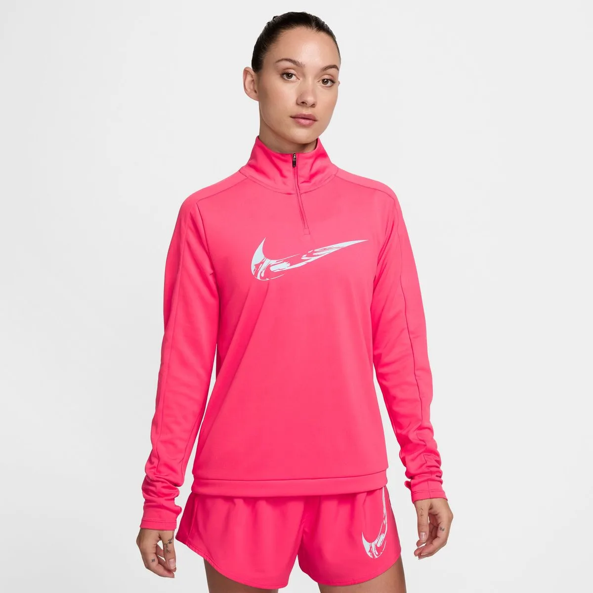 Swoosh 1/2-Zip Midlayer Damen Sweatshirt, pink US: L