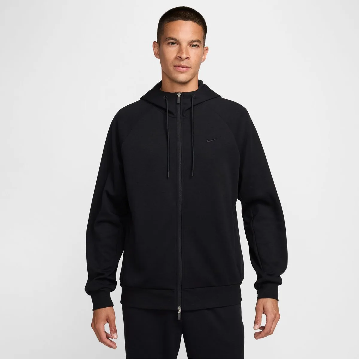 Primary Dri-Fit UV Full-Zip Performance Herren T-Shirt, schwarz US: XL
