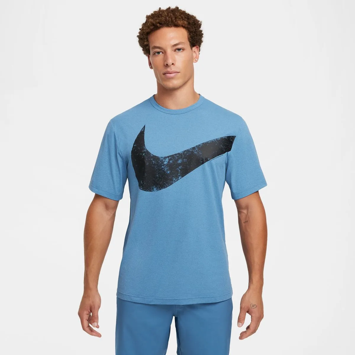 Hyverse Swoosh Dri-Fit Fitness Herren T-Shirt, blau US: S