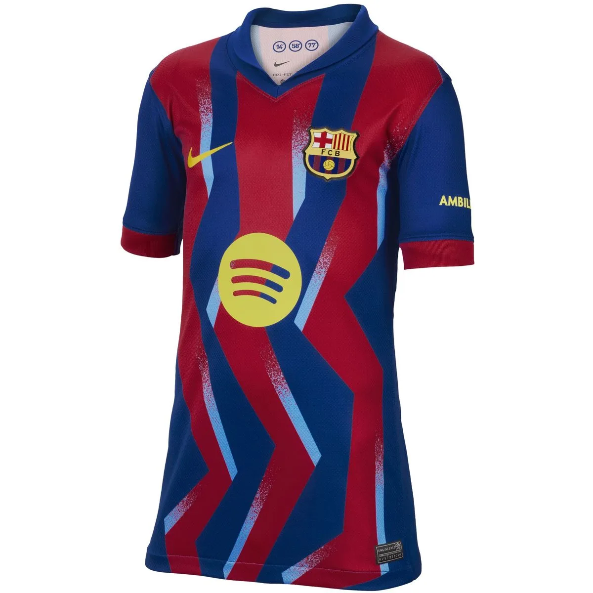 FC Barcelona 2025/26 Stadium Fourth Dri-Fit Replica Kinder T-Shirt, blau US: M