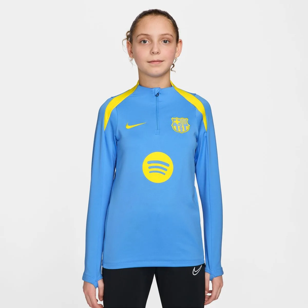 FC Barcelona Strike Fourth Dri-Fit Kinder T-Shirt, blau US: XL