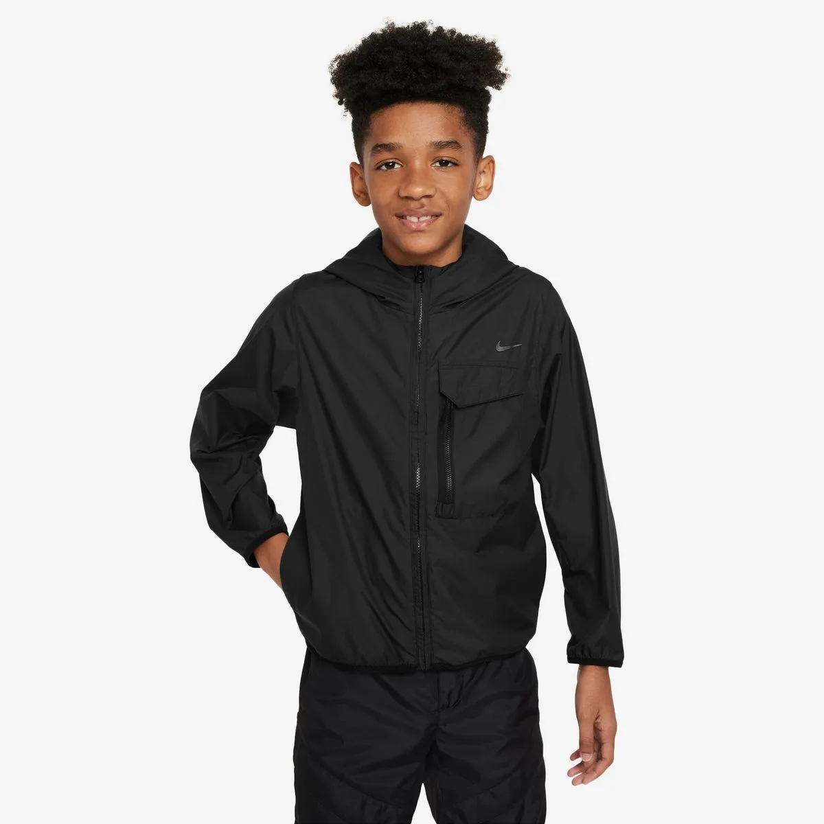Sportswear City Utility Kinder Midlayer, schwarz US: L