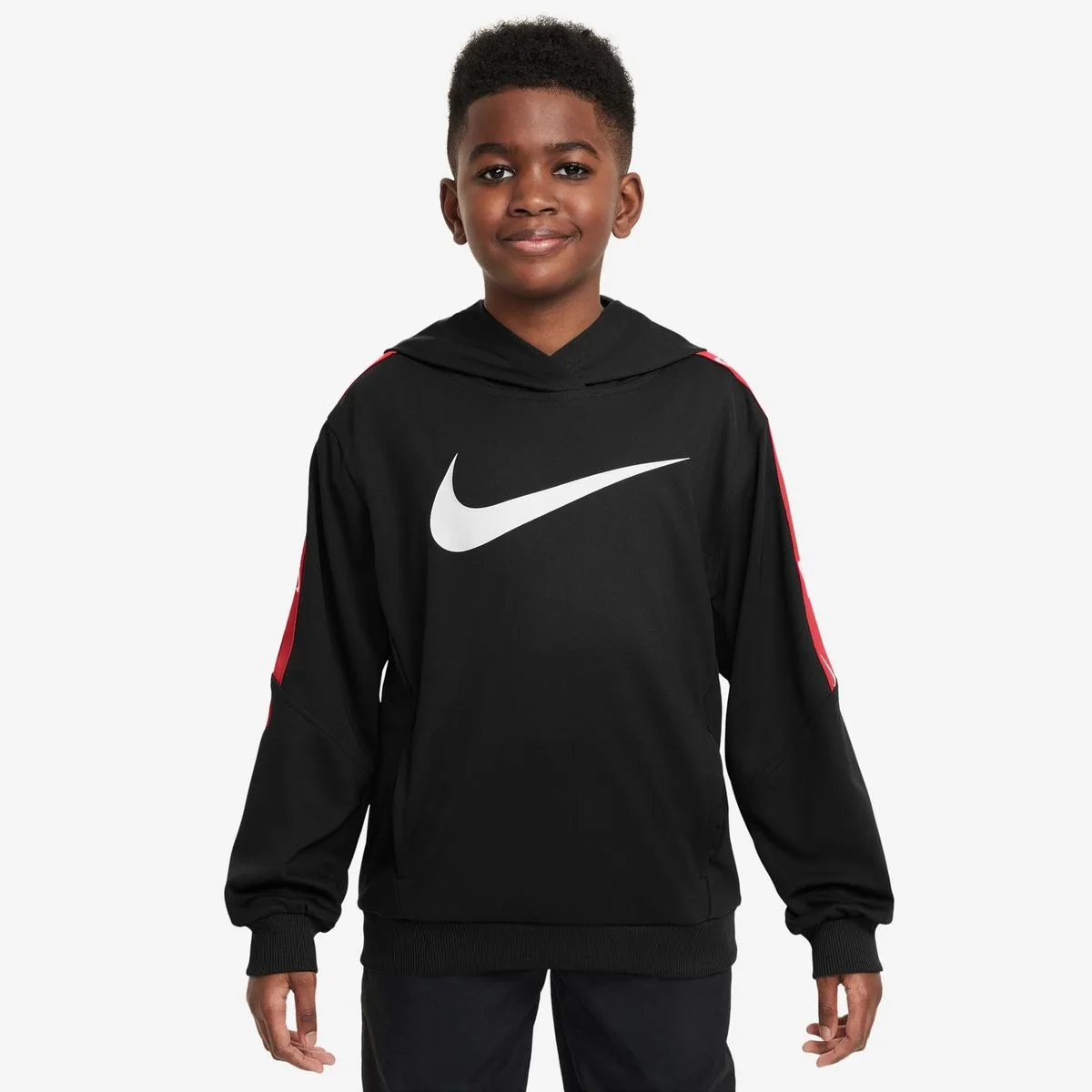 Sportswear Club+ Kinder Kapuzensweater, schwarz US: XL