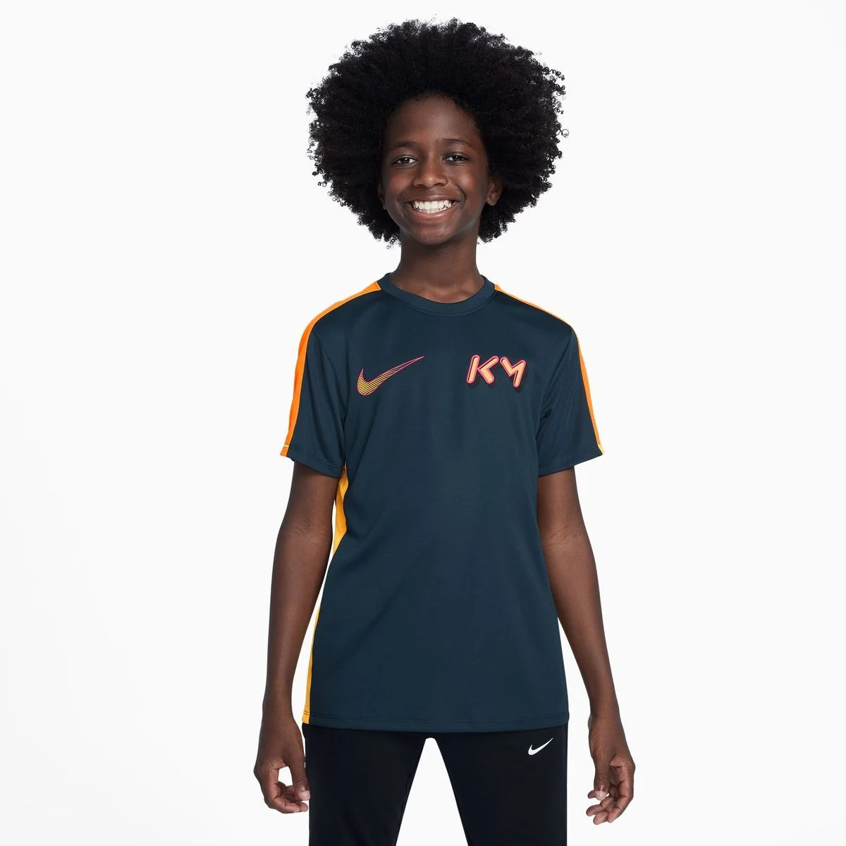 Nike Kylian Mbappé Academy23 Dri-Fit Kinder T-Shirt, blau