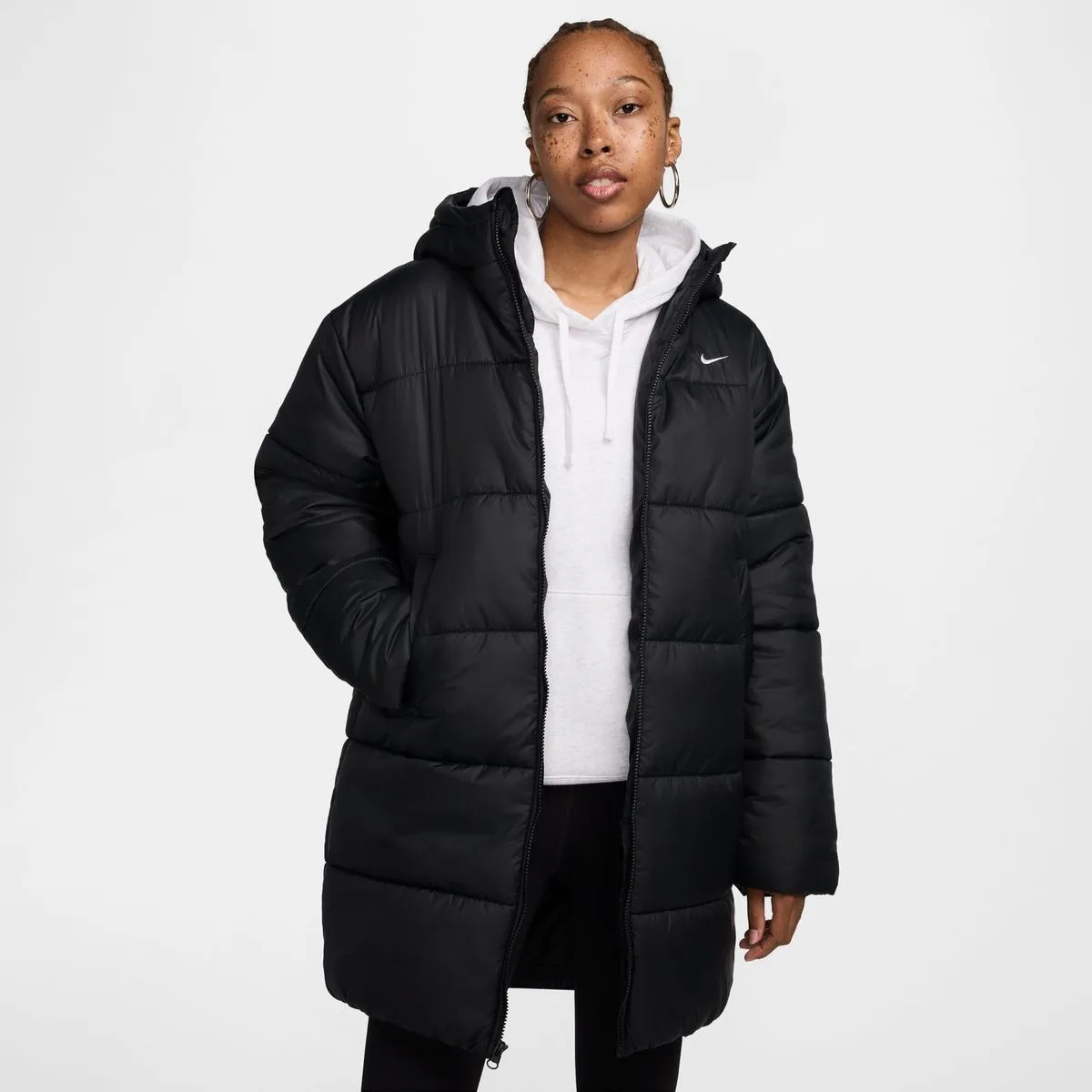 Sportswear Classic Puffer Therma-Fit Loose Damen Midlayer, schwarz US: S