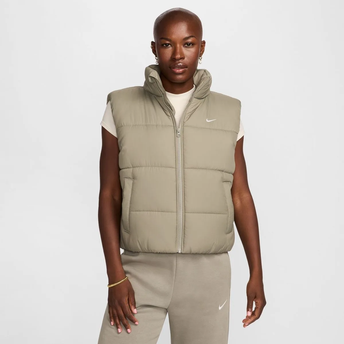 Sportswear Classic Puffer Therma-Fit Loose Damen Weste, grün US: S