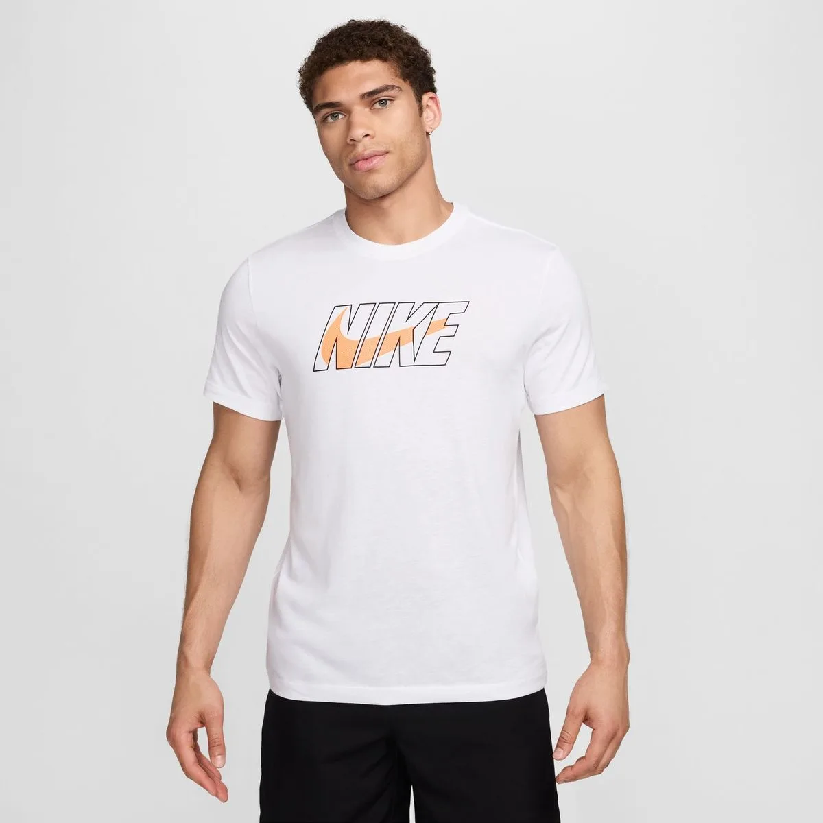 Nike Dri-Fit Fitness Herren T-Shirt, weiß