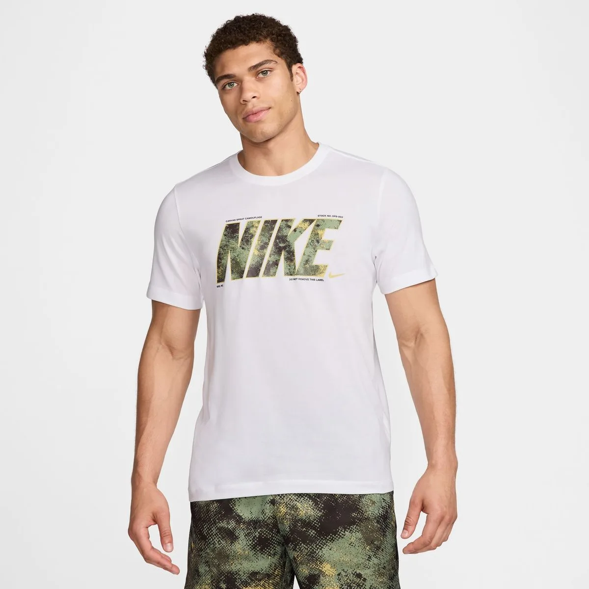 Nike Dri-Fit Fitness Herren T-Shirt, weiß