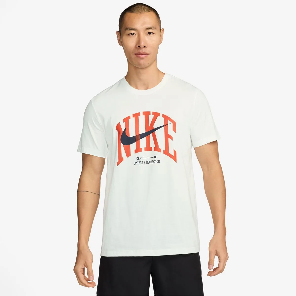 Nike Dri-Fit Fitness Herren T-Shirt, weiß