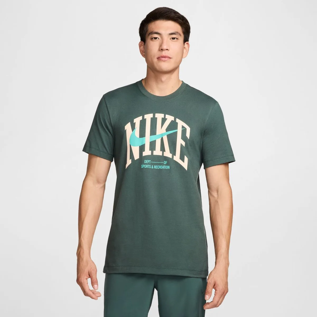 Nike Dri-Fit Fitness Herren T-Shirt, grün