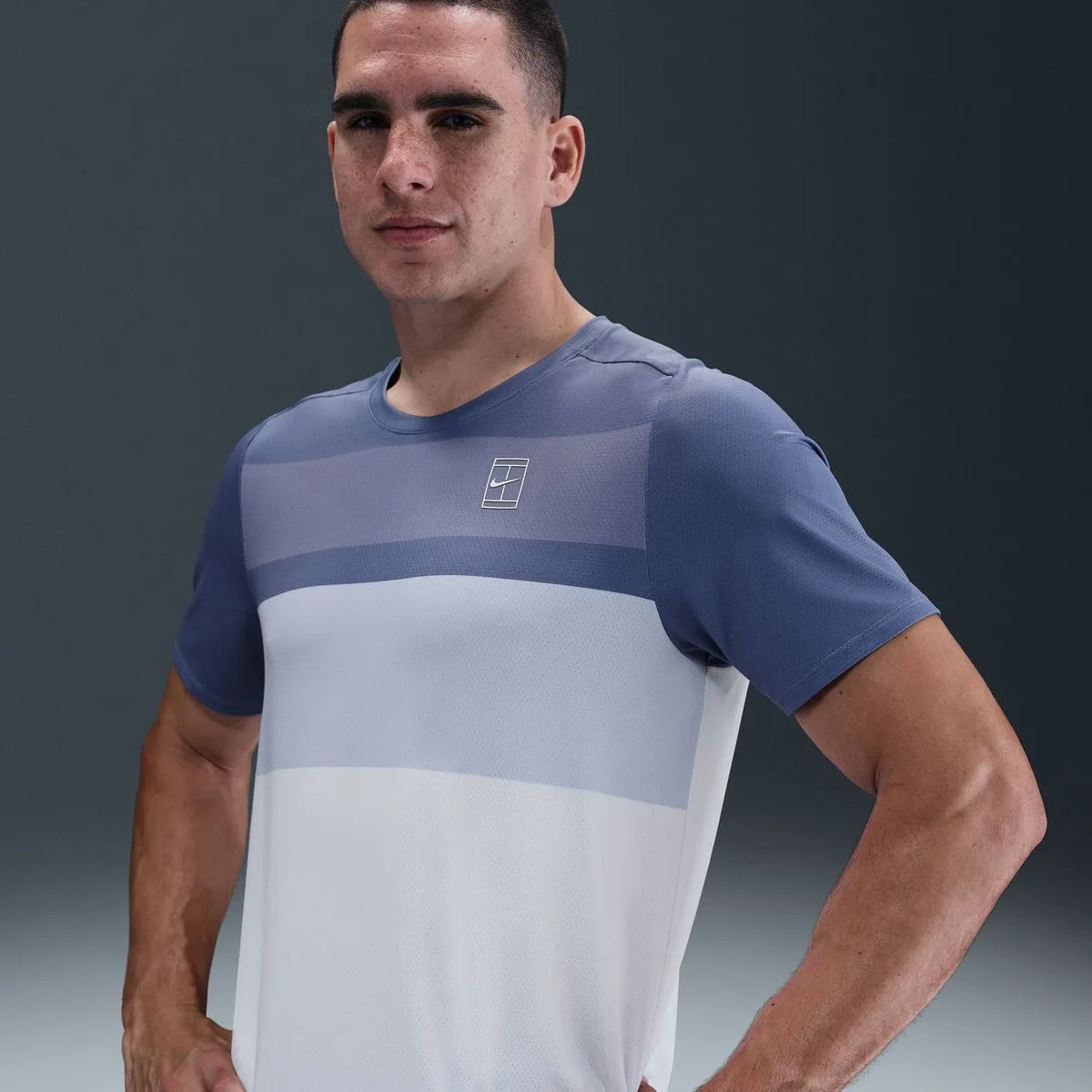 Court Advantage Herren T-Shirt, lila US: L