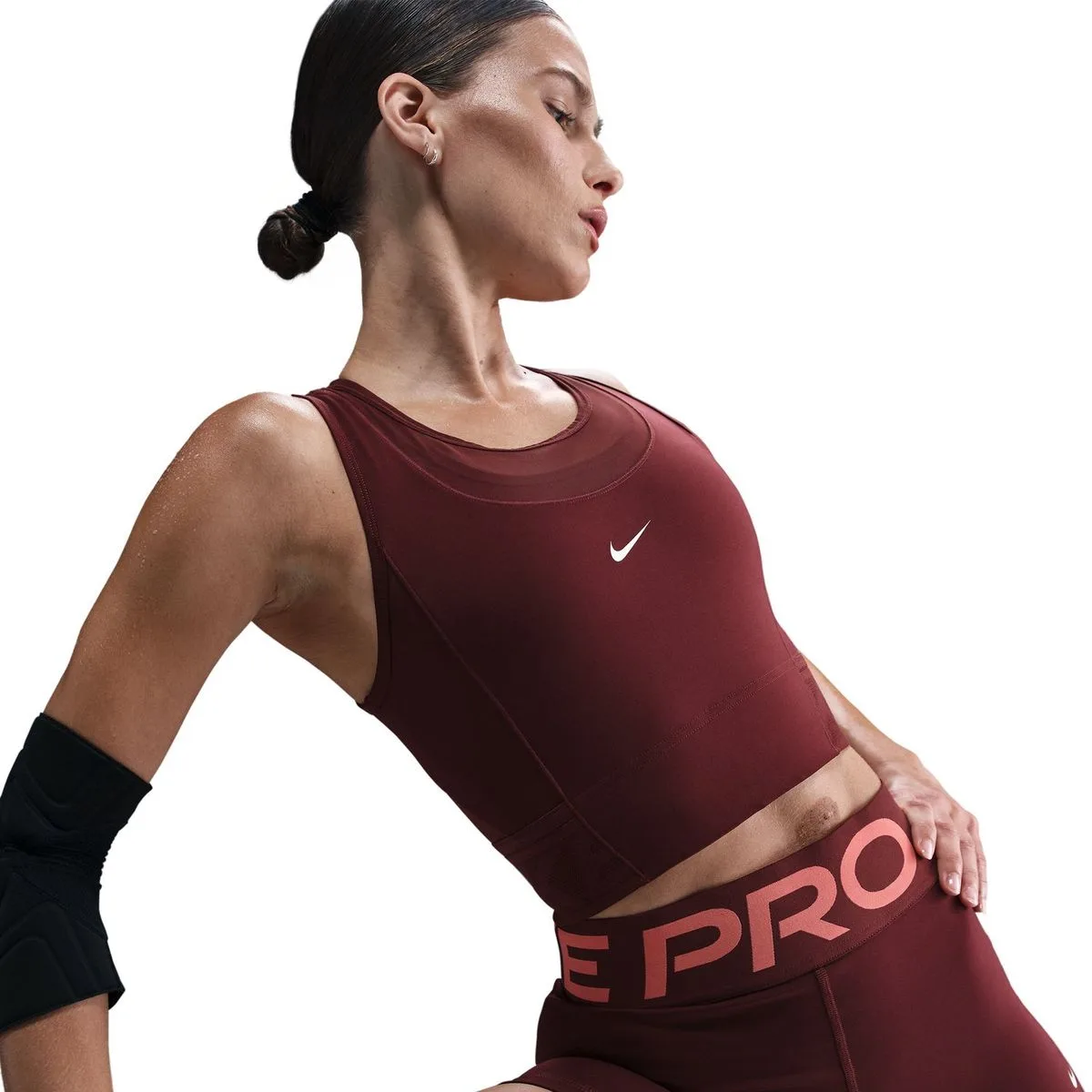 Pro Dri-Fit Cropped Damen Tanktop, rot US: L