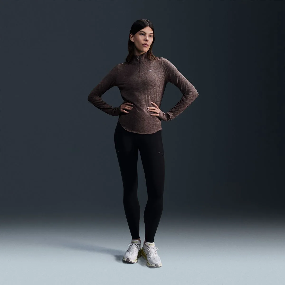 Swift High-Waisted 7/8 with Pockets Damen Tights, schwarz US: S
