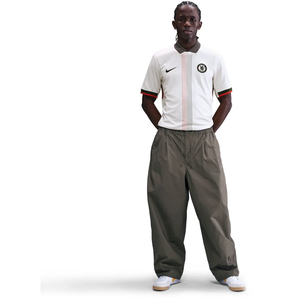 Chelsea FC 2025/26 Stadium Away Dri-Fit Replica Herren Trikot, weiß US: 2XL
