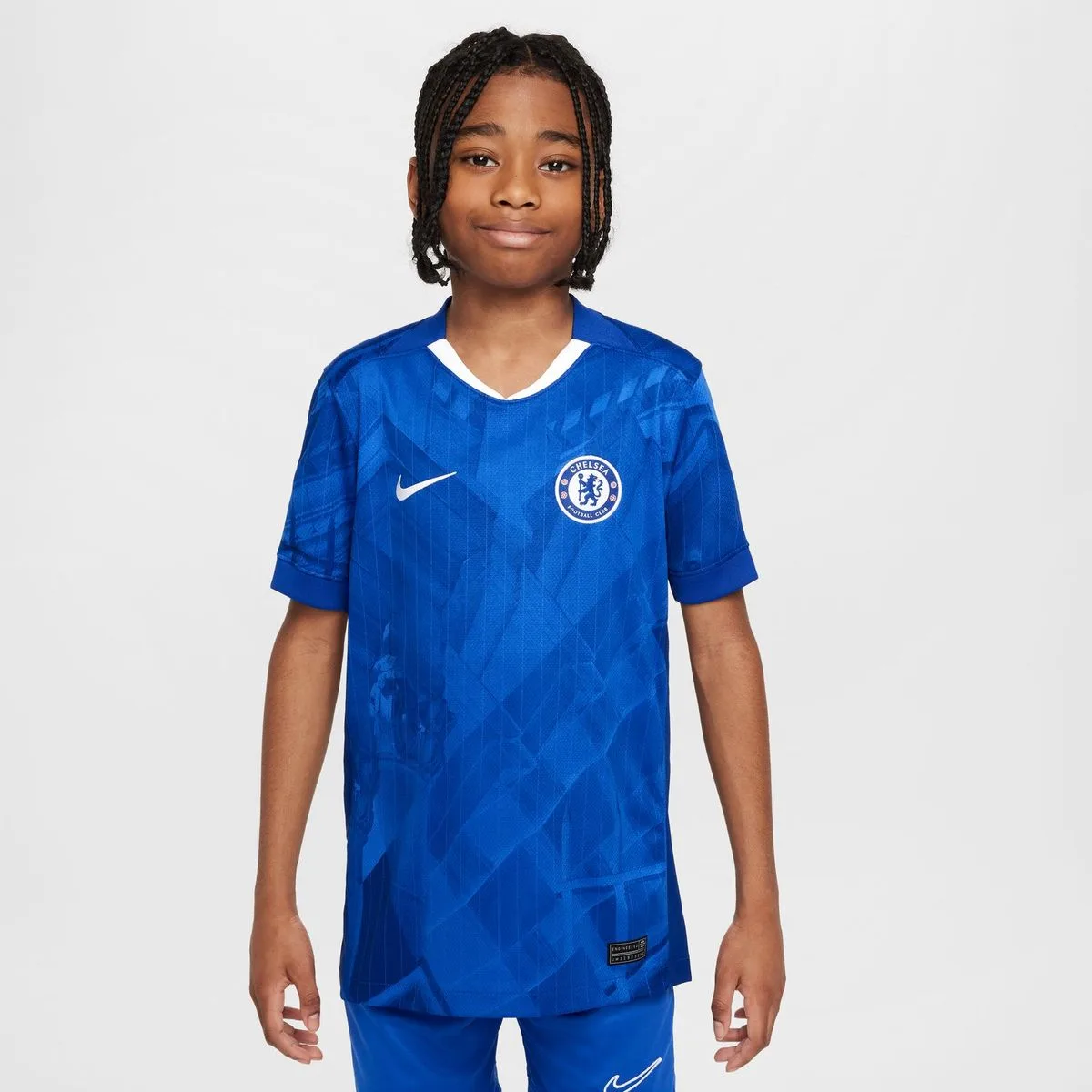 Chelsea FC 2025/26 Stadium Heim Dri-Fit Replica Kinder T-Shirt, blau US: L