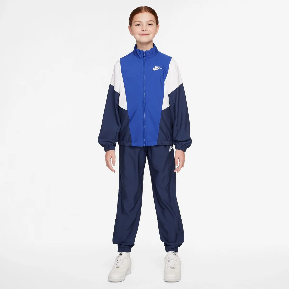 Sportswear Woven Kinder Sportanzug, blau US: XL